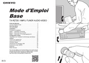 Onkyo 156505 Manual De Instrucciones