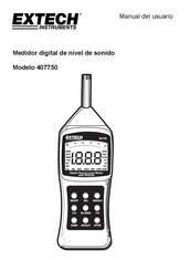 Extech 407750 Manual Del Usuario