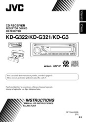 JVC KD-G322 Manual De Instrucciones