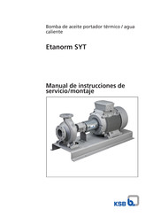 KSB Etanorm SYT Manual De Instrucciones De Servicio/Montaje