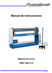 Metallkraft RBM 1300-15 E Manual De Instrucciones