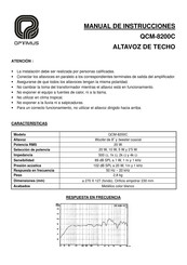 Optimus QCM-8200C Manual De Instrucciones