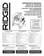 Ridgid R0230 Manual Del Operador