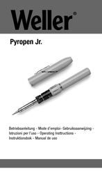 Weller Pyropen Jr WSTA2 Manual De Uso