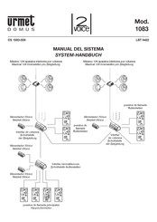 urmet domus 1083-008 Manual Del Usuario