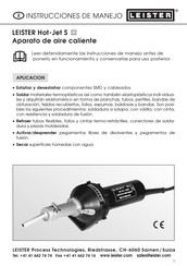 Leister Hot-Jet S Instrucciones De Manejo