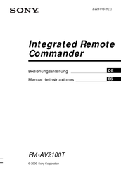 Sony RM-AV2100T Manual De Instrucciones