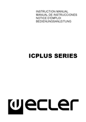 Ecler ICPLUS Serie Manual De Instrucciones