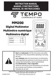 Tempo MM200 Manual De Instrucciones