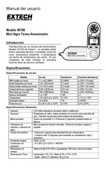 Extech Instruments 45158 Manual Del Usuario