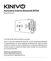 Kinivo BTE40 Manual Del Usuario