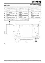 Miele APCL 004 Instrucciones De Montaje