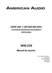 American Audio UHF 865 Manual De Usuario