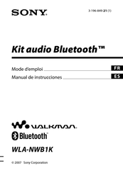 Sony WALKMAN WLA-NWB1K Manual De Instrucciones