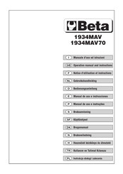 Beta 1934MAV70 Manual De Uso E Instrucciones