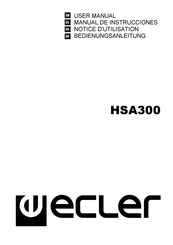 Ecler HSA300 Manual De Instrucciones