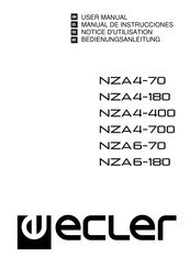 Ecler NZA6-70 Manual De Instrucciones