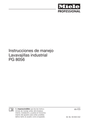 Miele professional PG  8056 Instrucciones De Manejo