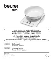 Beurer KS 29 Manual De Instrucciones