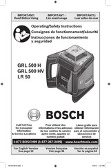 Bosch GRL 500 HV Instrucciones De Funcionamiento