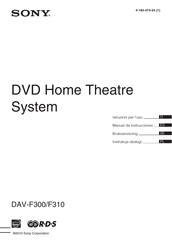 Sony DAV-F310 Manual De Instrucciones