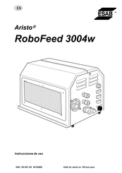 ESAB Aristo RoboFeed 3004w Instrucciones De Uso