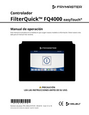 Welbilt FRYMASTER FilterQuick FQ4000 easyTouch Manual De Operación