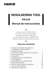 Hakko FR-410 Manual De Instrucciones