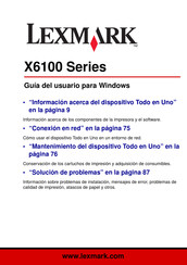 Lexmark X6100 Serie Guia Del Usuario