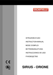 Oscartielle SIRIUS-ORIONE Instrucciones De Uso