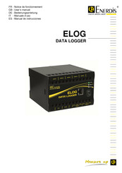 Enerdis ELOG DATA  LOGGER Manual De Instrucciones