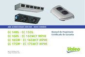 Valeo CC 160S MPHE Manual Do Proprietário Certificado De Garantía