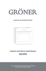 Gröner QH59D Manual De Instrucciones