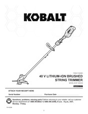 Kobalt KST 2040-06 Manual De Instrucciones