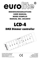 EuroLite LCD-4 Manual Del Usuario