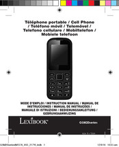 LEXIBOOK GSM20 Serie Manual De Instrucciones