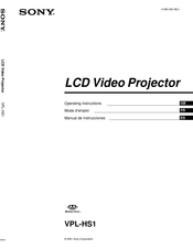 Sony VPL-HS1 Manual De Instrucciones