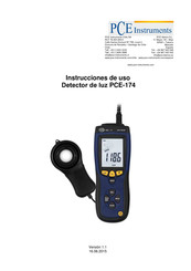 PCE Instruments PCE-174 Instrucciones De Uso