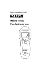 Extech Instruments 461920 Manual Del Usuario