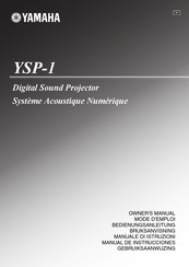 Yamaha YSP-1 Manual De Instrucciones