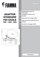Fiamma STANDARD F65 EAGLE 400 Instrucciones De Instalacion De Los Estribos