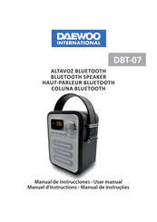 Daewoo DBT-07 Manual De Instrucciones