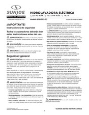 sunjoe SPX4003-ELT Manual Del Operador