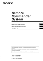 Sony RM-X69RF Manual De Instrucciones