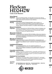 Eizo FlexScan HD2442W Manual Del Usuario