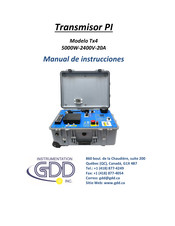 GDD Instrumentation Tx4 Manual De Instrucciones