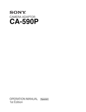 Sony CA-590P Operación Manual