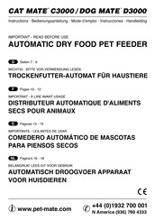 Petmate CAT MATE C3000 Manual De Instrucciones