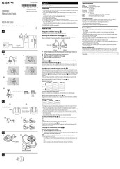 Sony MDR-EX1000 Manual De Instrucciones
