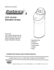 EcoWater Systems Galaxy VDR 30/400 Manual Del Usuario